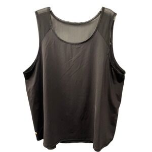 Tema Athletics Womens size 3X Black Stretch Athletic Tank Top New with Tags